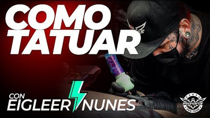 Aprende a tatuar: Colores, Diseño, Lining, Plantilla con Eigleer Nunes