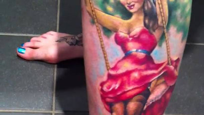 Liz Cook piece done with FK Irons in Surfer Paradise, Australia