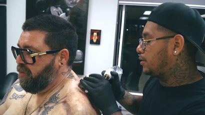 Zeke gets BIGGY B.I.G. Tattooed!