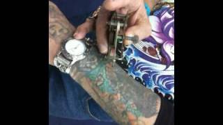 Hand Cranked Tattoo Machine - Surf n Ink Australia 2010