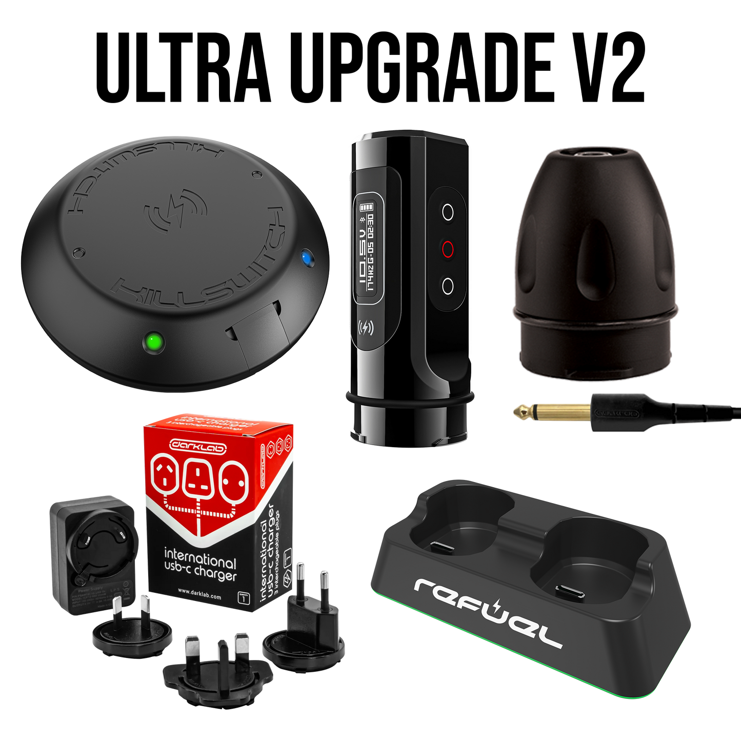 FK Irons ULTRA Upgrade Pack w/ PB 2+ - FK Irons - Precision Tattoo MachinesFK Irons ULTRA Upgrade Pack w/ PB 2+