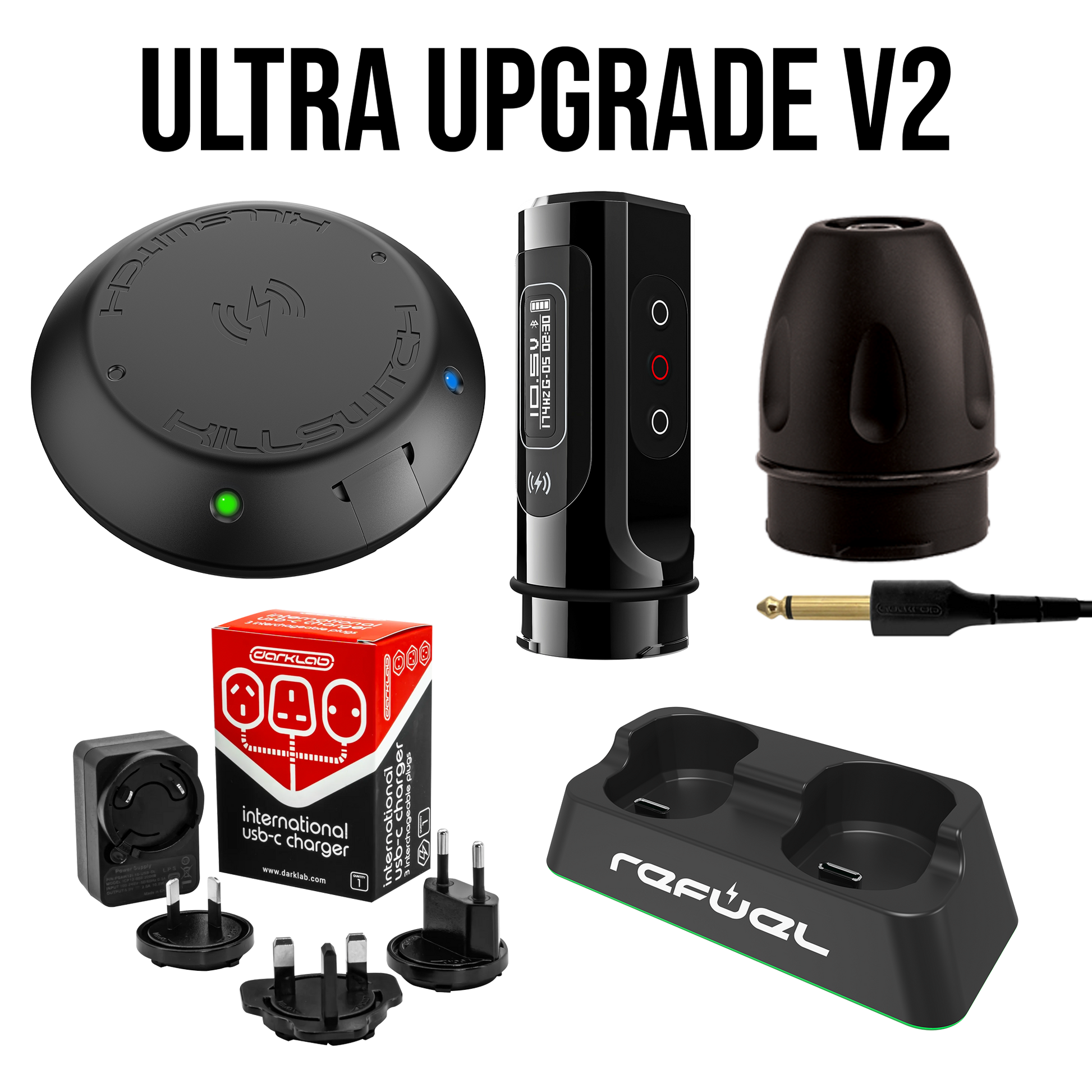 FK Irons ULTRA Upgrade Pack w/ PB 2+ - FK Irons - Precision Tattoo MachinesFK Irons ULTRA Upgrade Pack w/ PB 2+