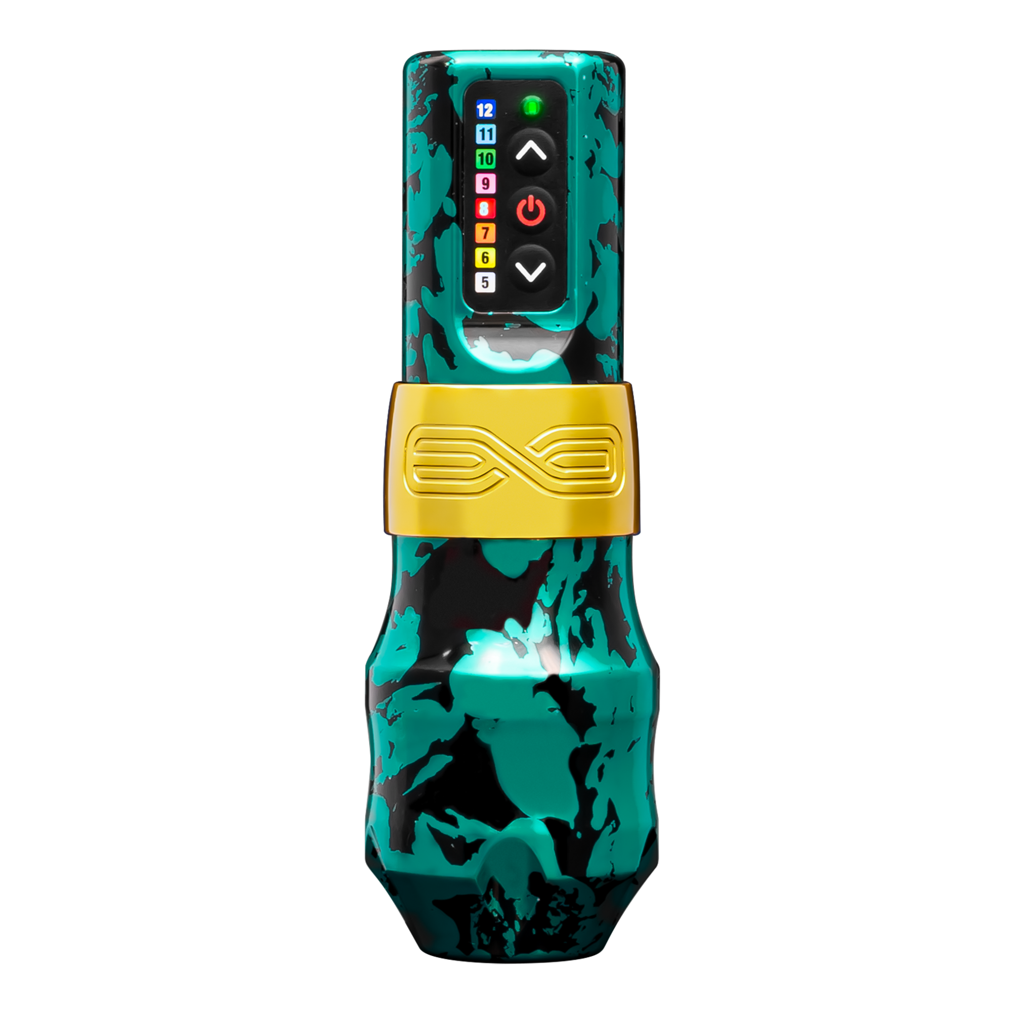 FK Irons EXO Tattoo Machine with 2 PowerBolts — 4.0mm Hope Vs Cancer