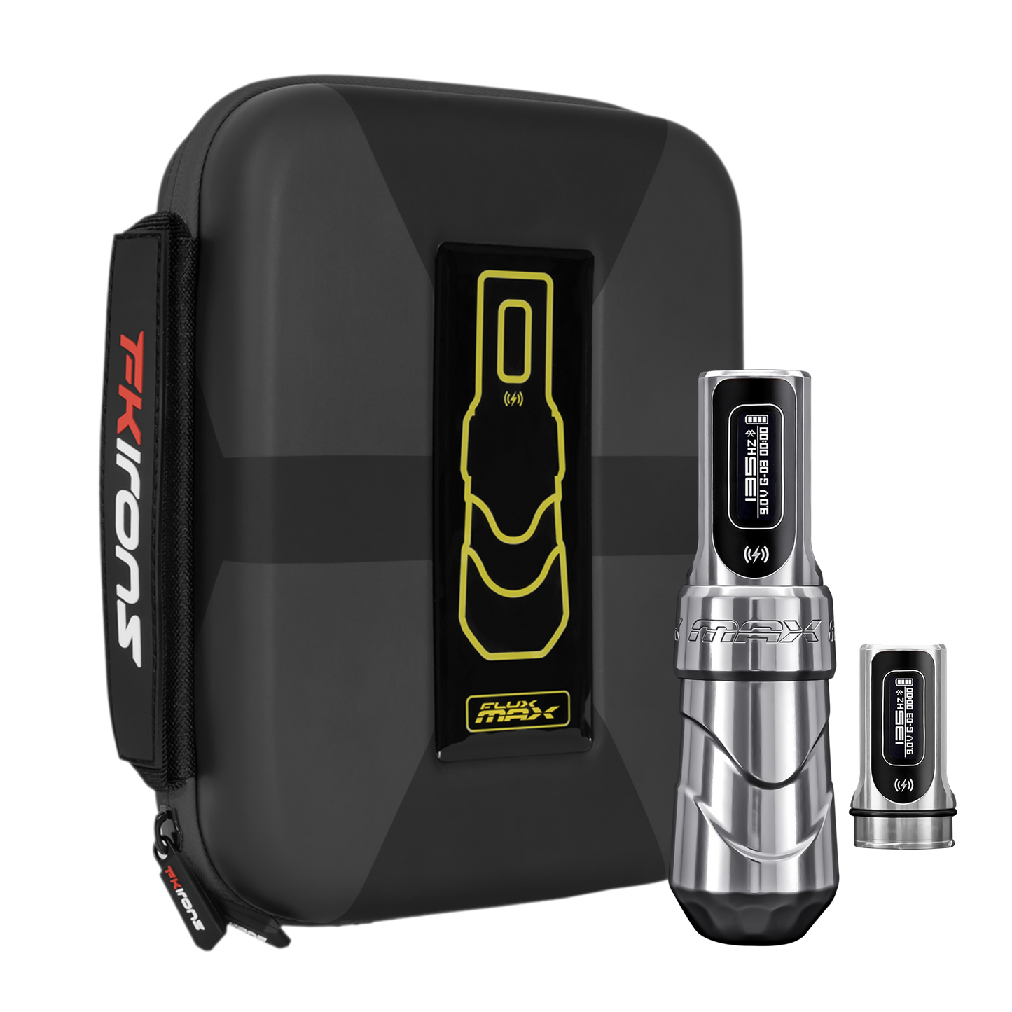 Flux Max Blade w/ 2 PowerBolts II - FK Irons - Precision Tattoo MachinesFlux Max Blade w/ 2 PowerBolts II