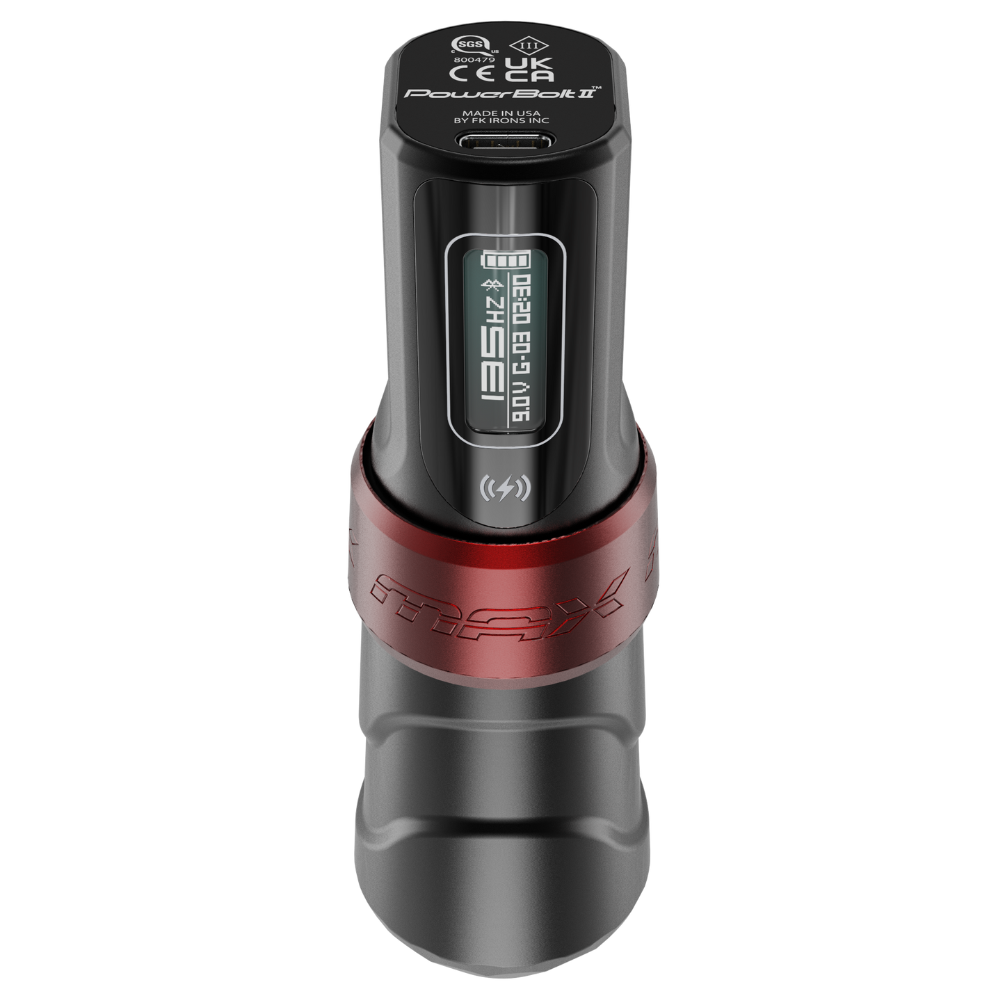 Flux Max Yomico w/ 2 PowerBolts II - FK Irons - Precision Tattoo MachinesFlux Max Yomico w/ 2 PowerBolts II