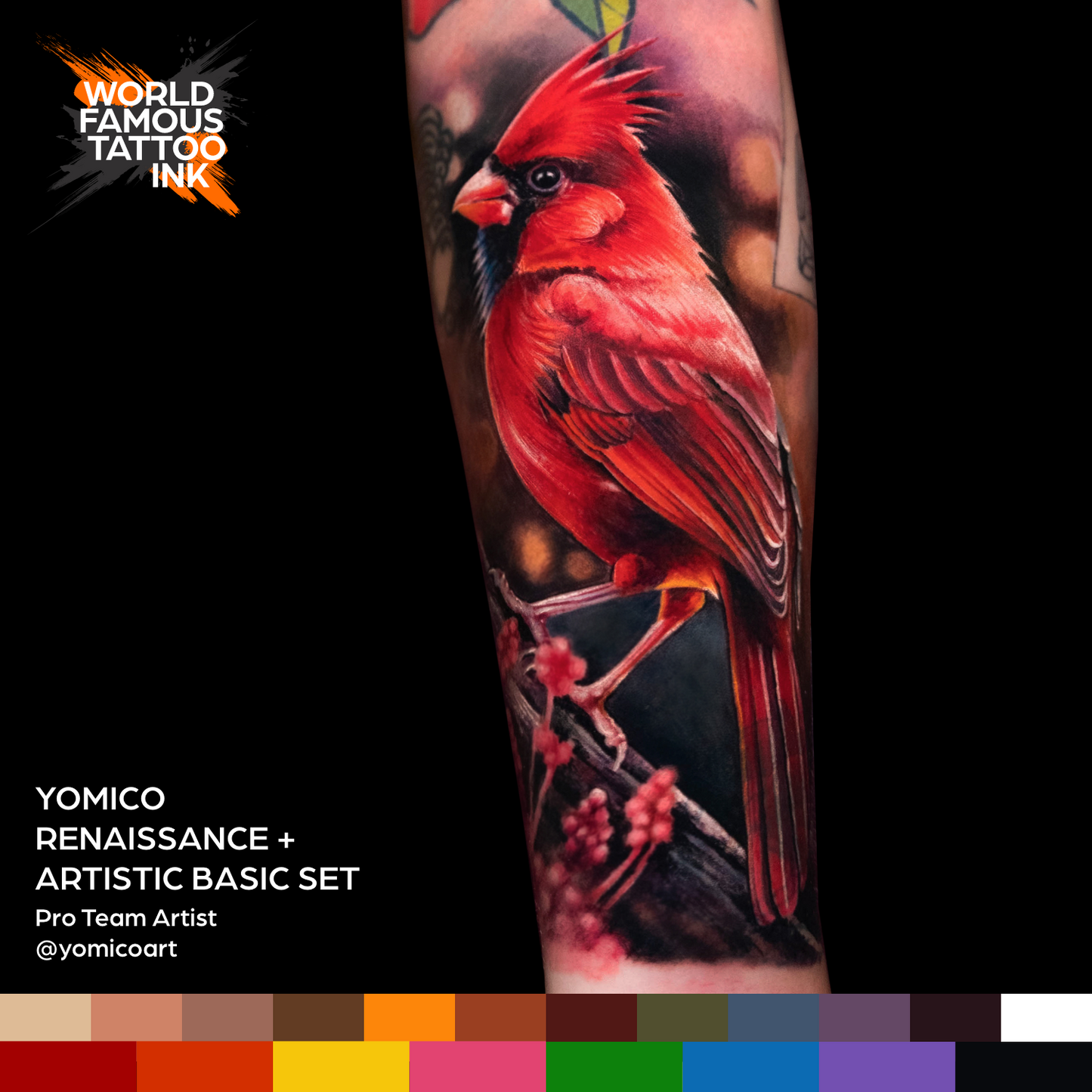 Yomico Moreno Renaissance Set — World Famous Tattoo Ink — 1oz - FK Irons - Precision Tattoo MachinesYomico Moreno Renaissance Set — World Famous Tattoo Ink — 1oz