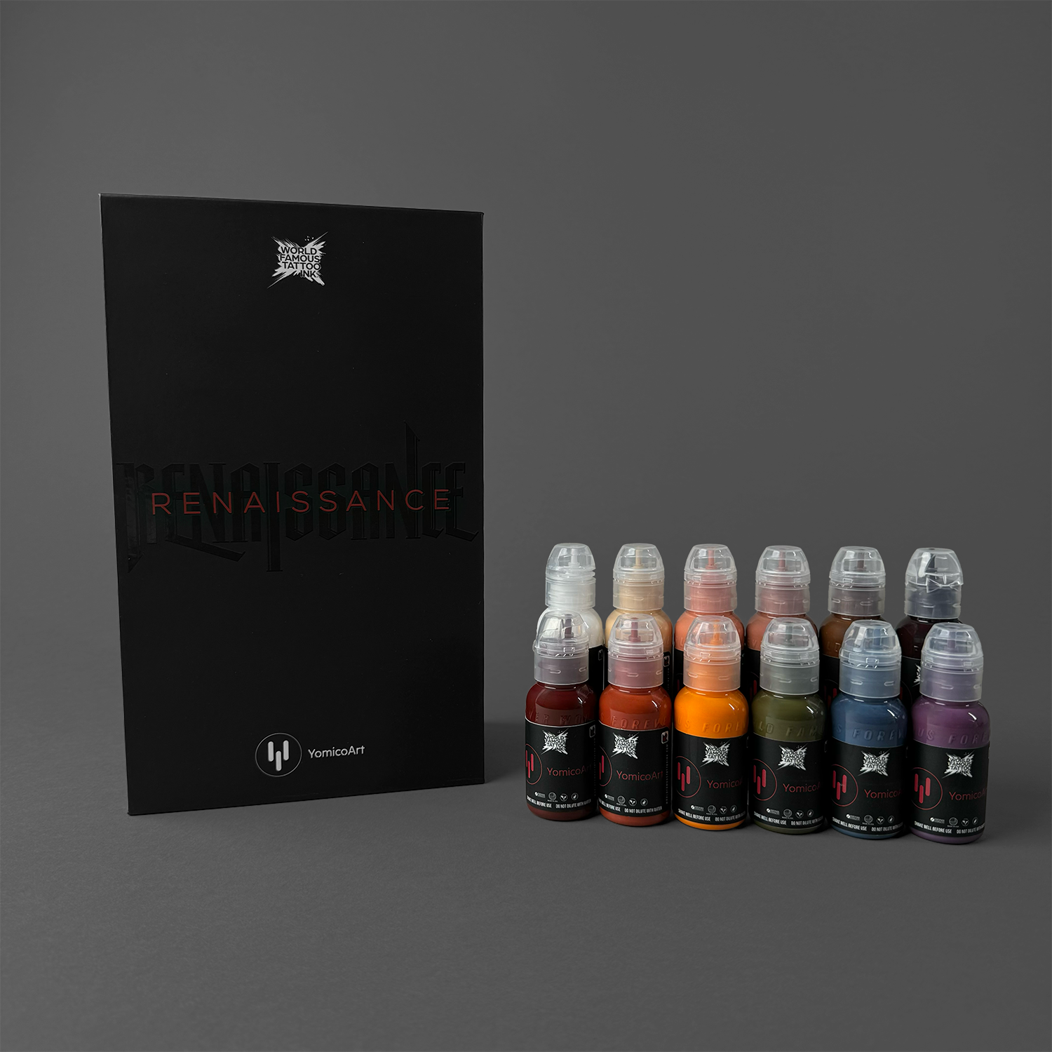 Yomico Moreno Renaissance Set — World Famous Tattoo Ink — 1oz - FK Irons - Precision Tattoo MachinesYomico Moreno Renaissance Set — World Famous Tattoo Ink — 1oz