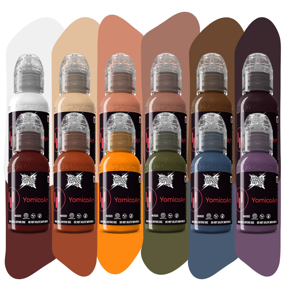 Yomico Moreno Renaissance Set — World Famous Tattoo Ink — 1oz - FK Irons - Precision Tattoo MachinesYomico Moreno Renaissance Set — World Famous Tattoo Ink — 1oz