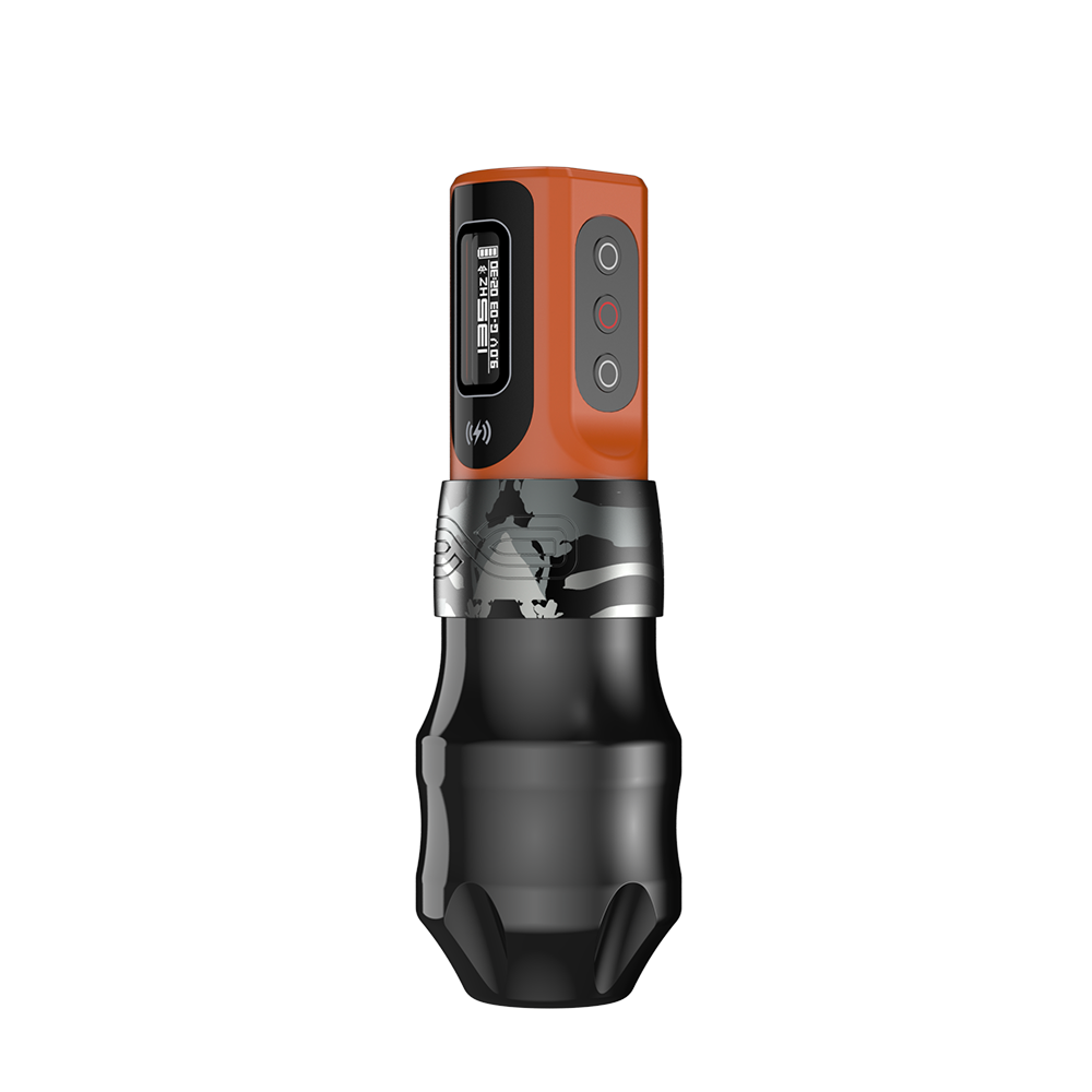 EXO Tattoo Machine with 1 PowerBolt II - Inferno - 2Special Edition Inferno EXO Tattoo Machine