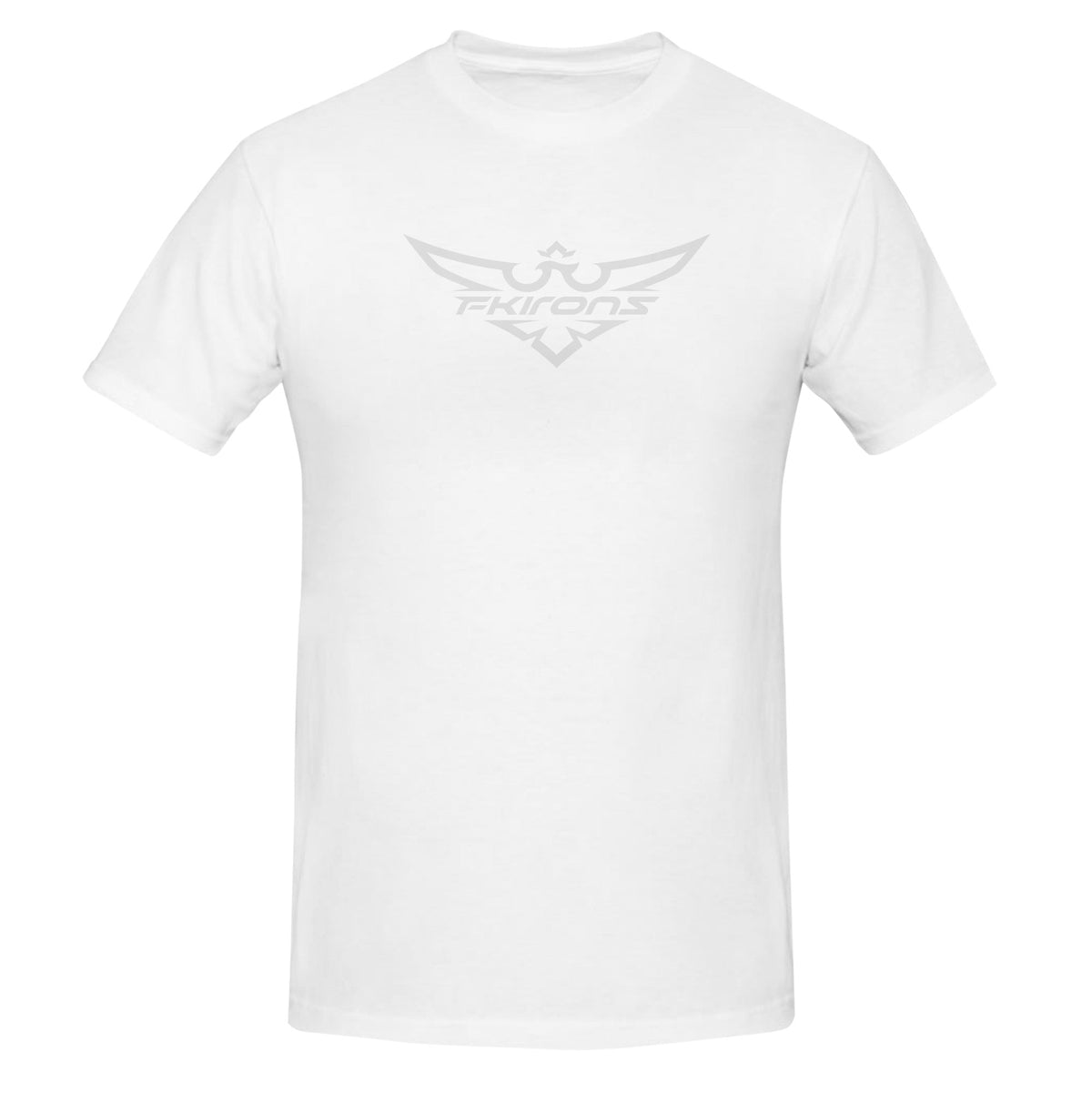 WHITE AND GREY FK IRONS LOGO T SHIRT - FK Irons - Precision Tattoo MachinesWHITE AND GREY FK IRONS LOGO T SHIRT