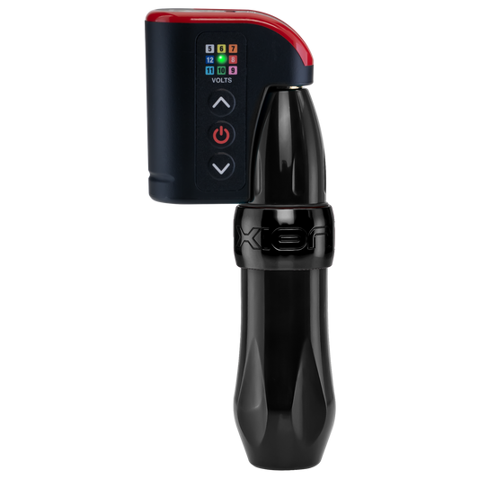 Spektra Xion Stealth with LightningBolt - FK Irons - Precision Tattoo MachinesSpektra Xion Stealth with LightningBolt