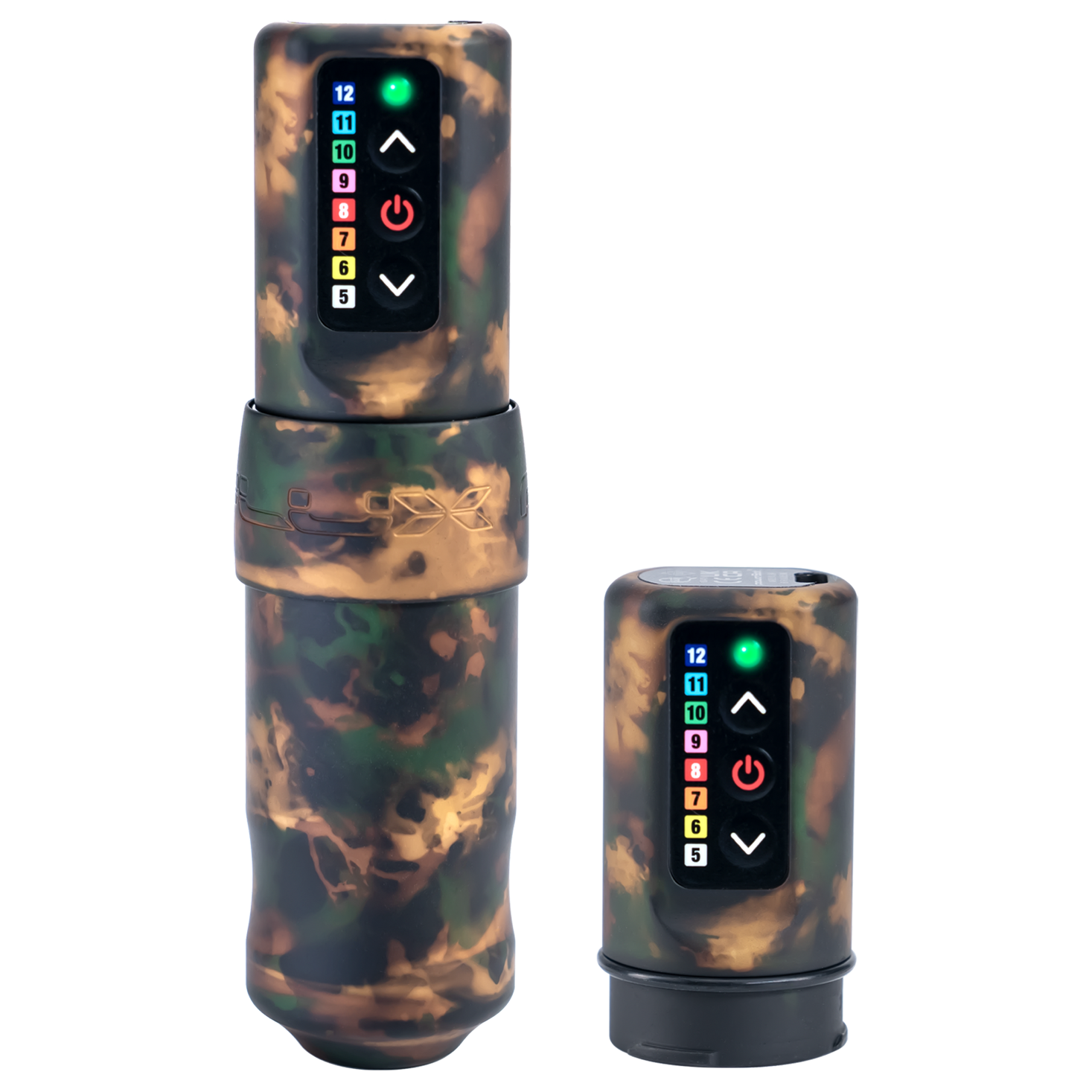 Shadow Camo Flux with PowerBolt Wireless Tattoo Machine FK Irons FK Irons Precision Tattoo Machines