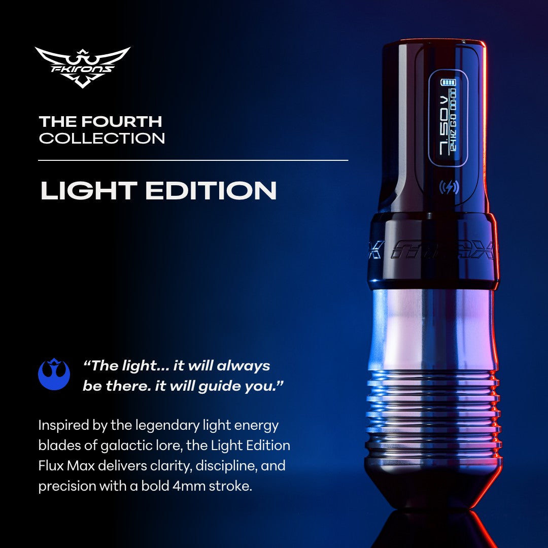 The Fourth Collection: C3-FK - Flux タトゥーマシン The Fourth Collection: Flux Max w/ 2 PowerBolt II's - Limited
