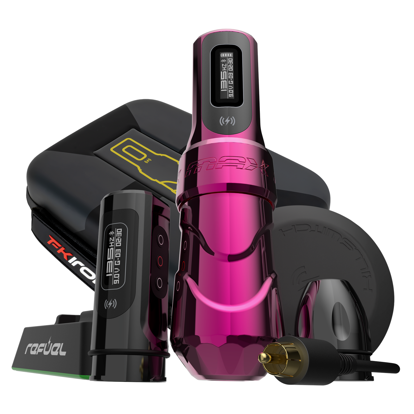 Flux Max ULTRA Bundle - Bubblegum - FK Irons - Precision Tattoo Machines