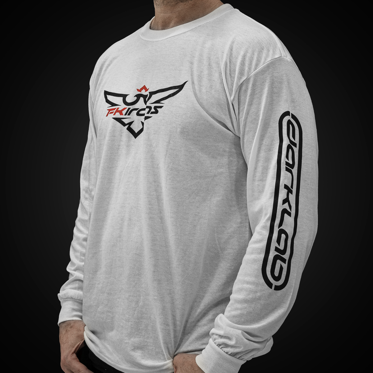 Darklab White Long Sleeve T Shirts - FK Irons - Precision Tattoo MachinesDarklab White Long Sleeve T Shirts