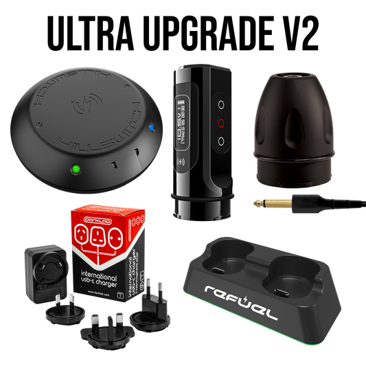 FK Irons ULTRA Upgrade Pack w/ PB 2+ - FK Irons - Precision Tattoo MachinesFK Irons ULTRA Upgrade Pack w/ PB 2+