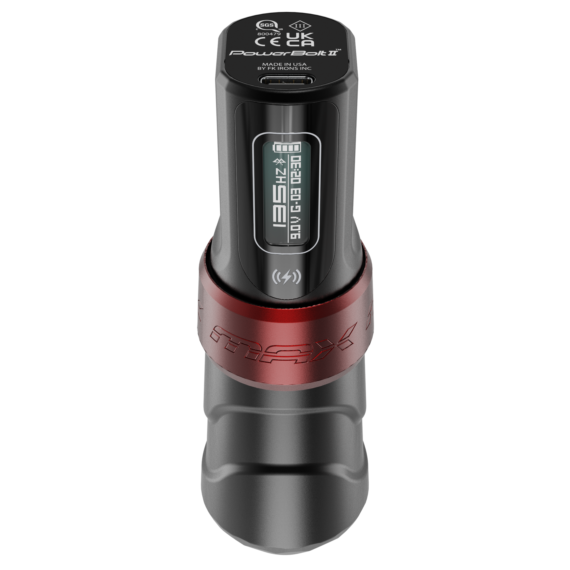 Flux Max Yomico w/ 2 PowerBolts II – FK Irons - Precision Tattoo Flux Max Yomico w/ 2 PowerBolts II – FK Irons - Precision Tattoo