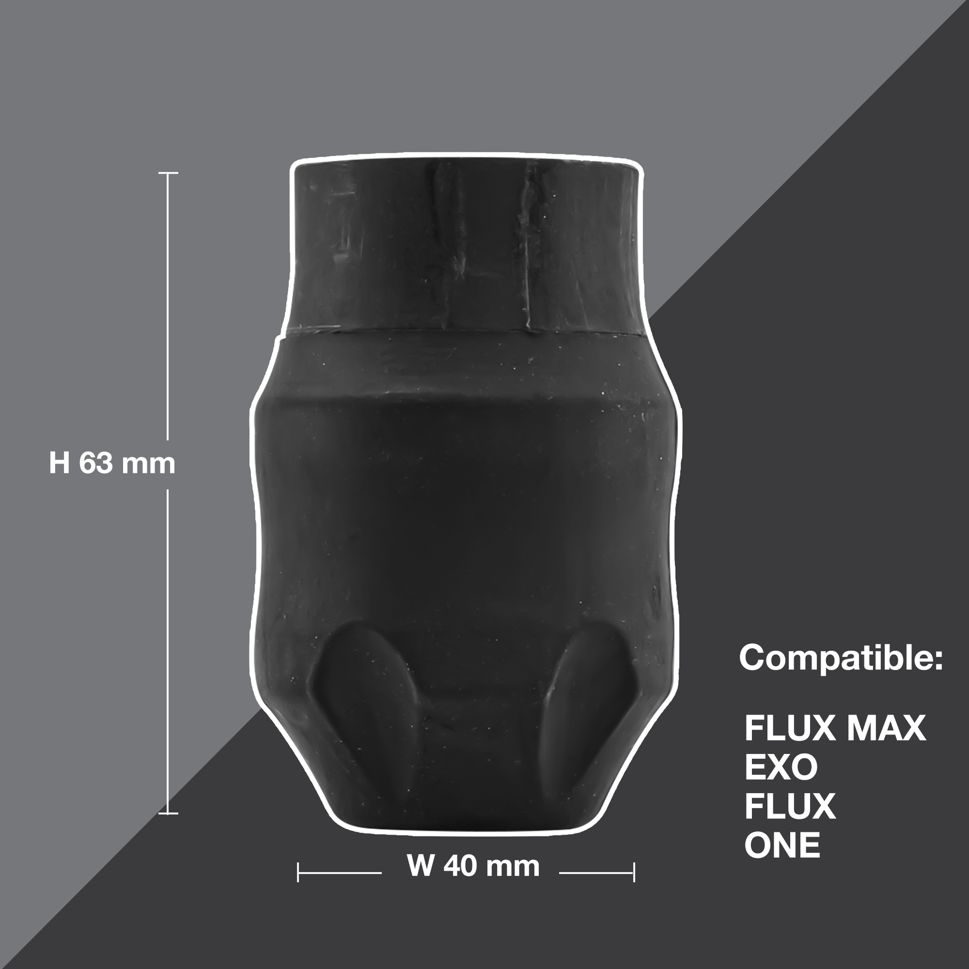 Wide 40mm Disposable Rubber Grip - Box of 24 - FK Irons - Precision Tattoo MachinesWide 40mm Disposable Rubber Grip - Box of 24
