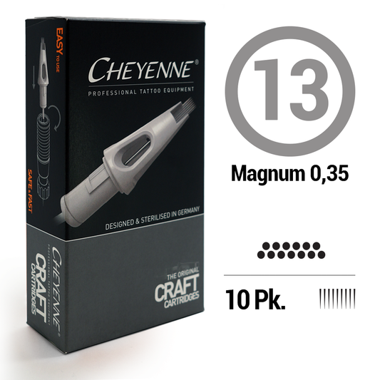 13 Magnum Tattoo Craft Cartridge Needle - FK Irons - Precision Tattoo Machines