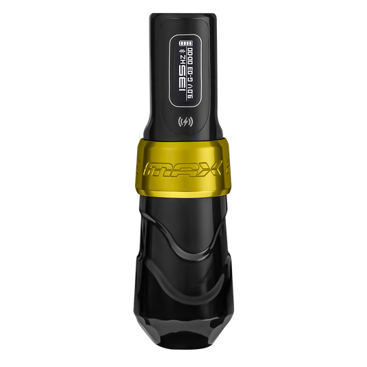 Flux Max Gold with PowerBolt II - FK Irons - Precision Tattoo MachinesFlux Max Gold with PowerBolt II