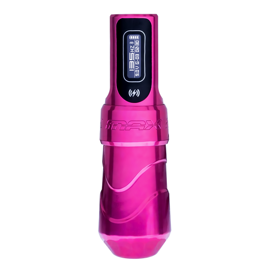 Flux Max Bubblegum with PowerBolt II - FK Irons - Precision Tattoo MachinesFlux Max Bubblegum with PowerBolt II