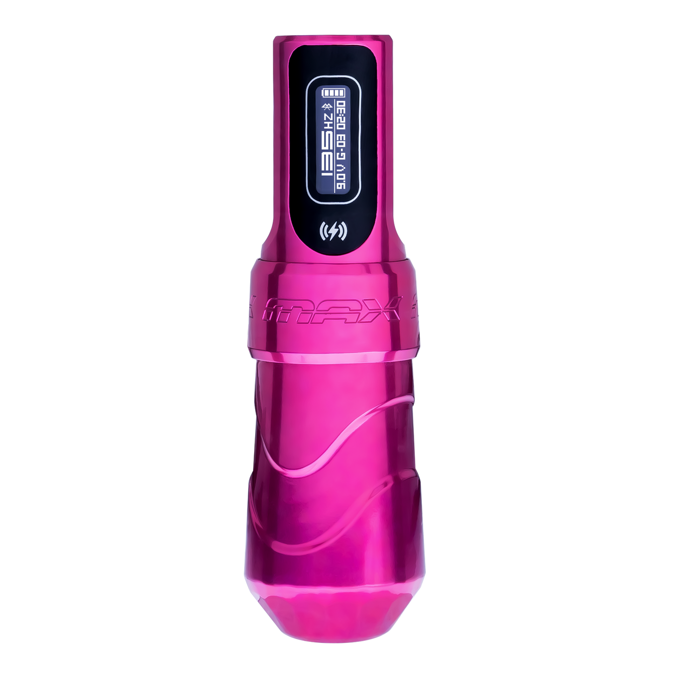 Flux Max Bubblegum with PowerBolt II FK Irons Precision Tattoo Machines