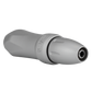 Spektra Xion in a frosted silvertone/gray color, view from the plug