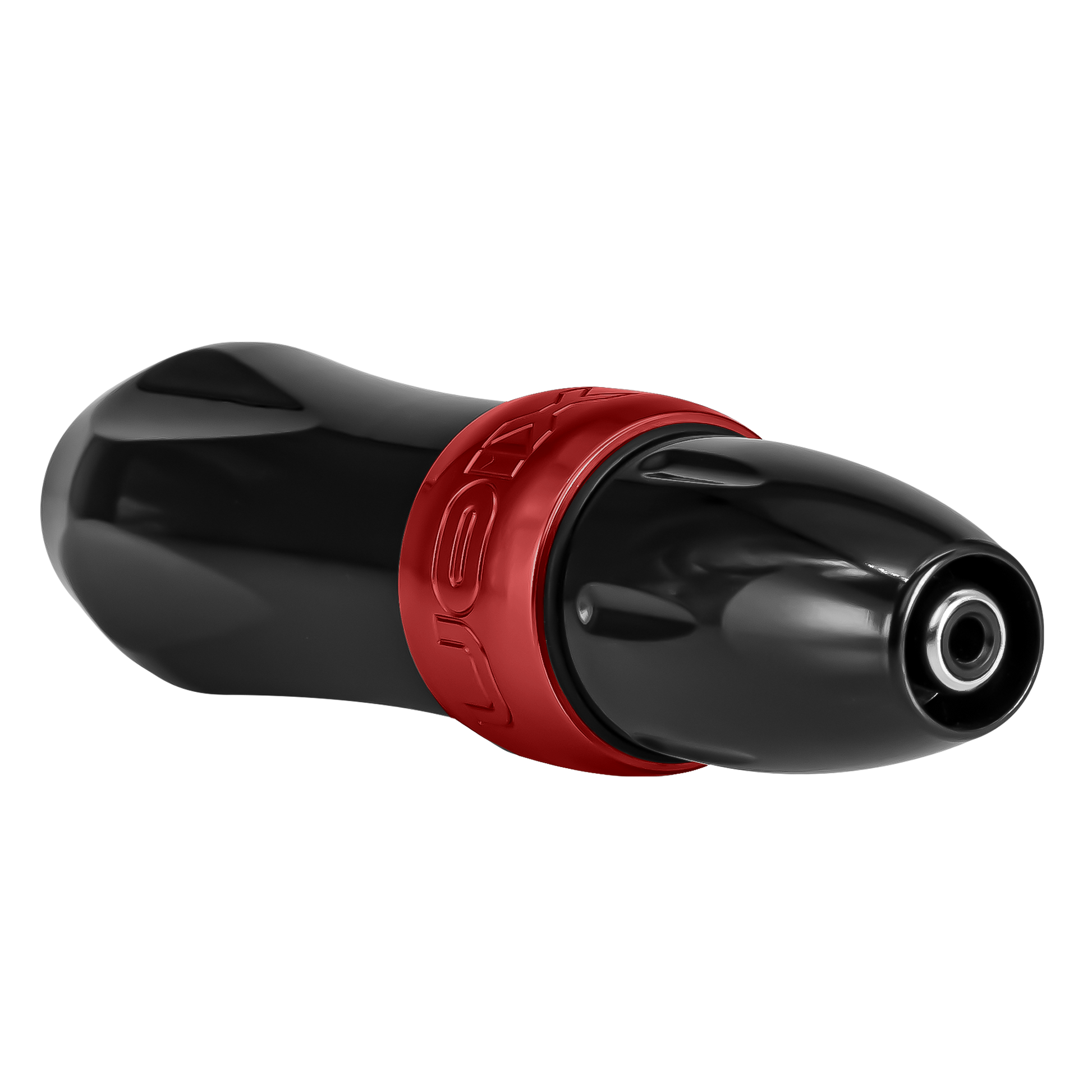 Spektra Xion in special edition black and ruby red, in a view showing the connectorSpektra Xion Ruby