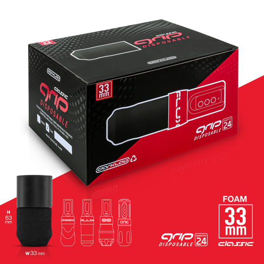Classic 33mm Disposable Foam Grip- Box of 24