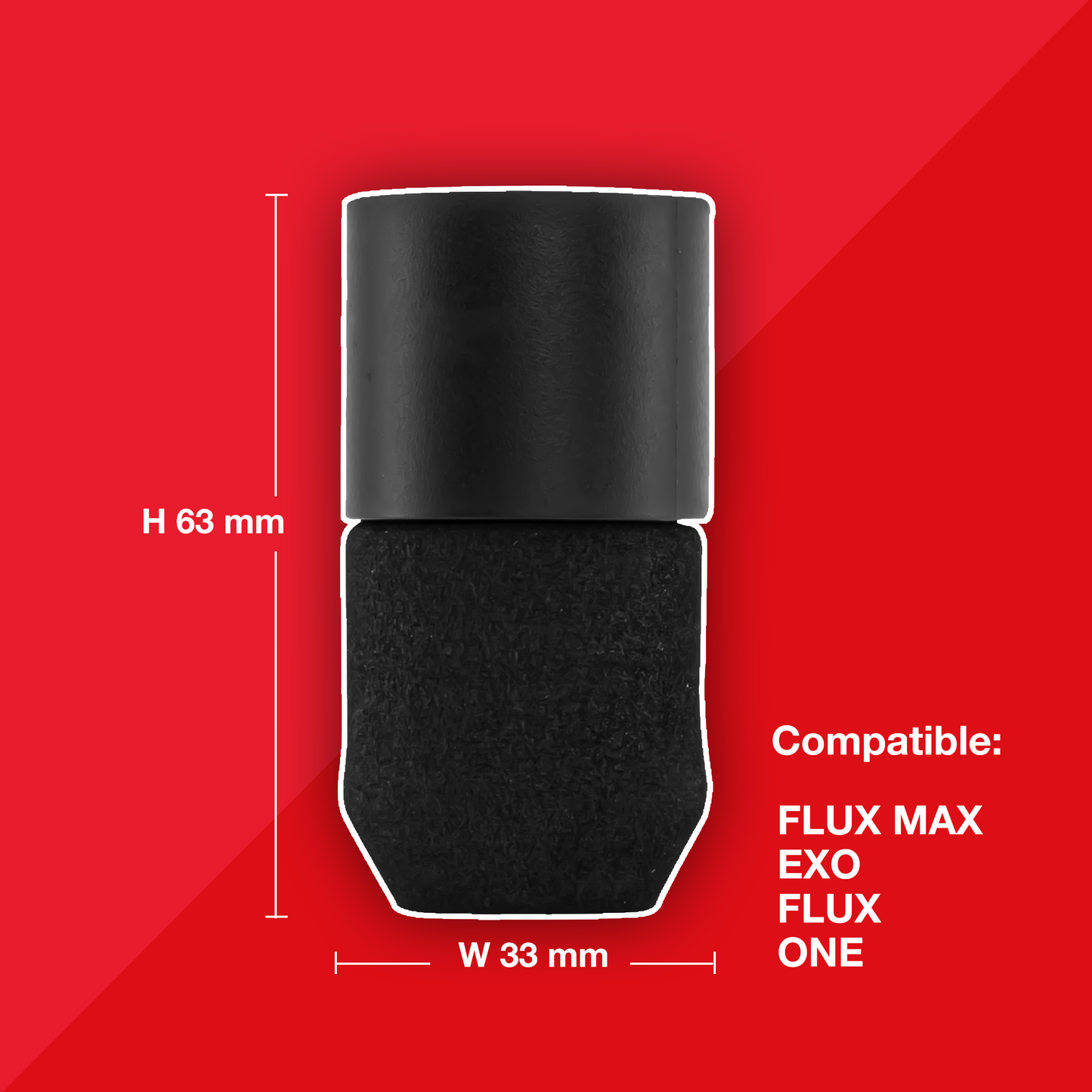 Classic 33mm Disposable Foam Grip- Box of 24