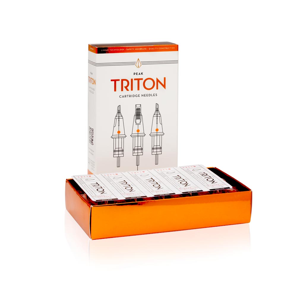 Peak Triton Cartridge - #12 Round Shader Medium Taper (3.5mm) - Box of 20