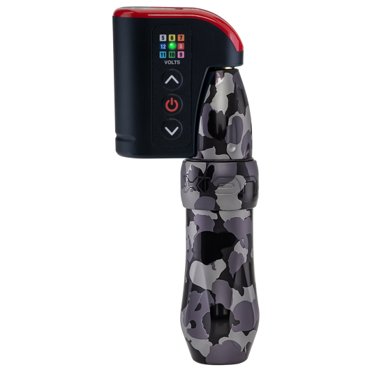 Spektra Xion Urban Camo with LightningBolt - FK Irons - Precision Tattoo Machines