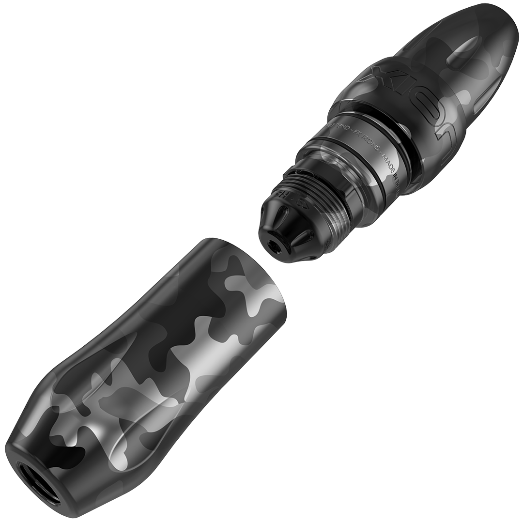 Spektra Xion in spotted black and gray camouflage