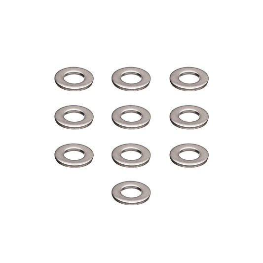 #10 Aluminum Washers - 10 Pack - FK Irons - Precision Tattoo Machines